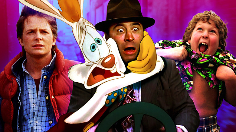 Marty McFly (Michael J. Fox) in Back To The Future; Eddie Valiant (Bob Hoskins) in Who Framed Roger Rabbit?; Chunk (Jeff Cohen) in The Goonies