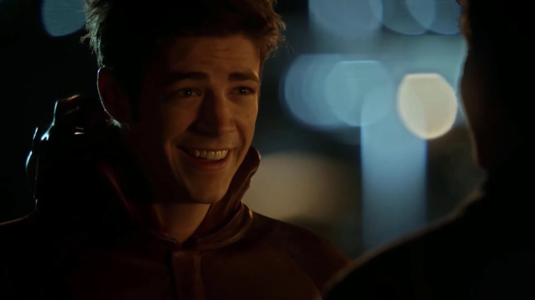 Grant Gustin as Barry, unmasked, on The Flash