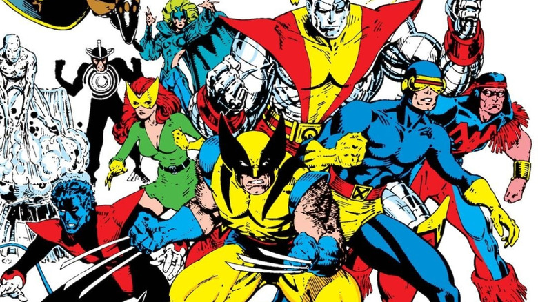 The X-Men posing for action in Classic X-Men #1