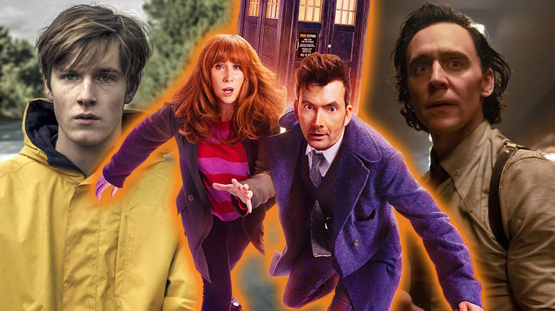 Images from Dark, Doctor Who, and Loki edited together