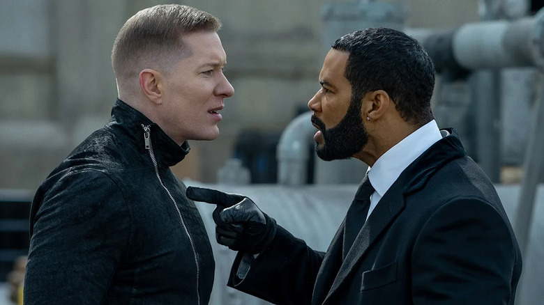 Ghost (Omari Hardwick) points a finger at Tommy Egan (Joseph Sikora) in Power