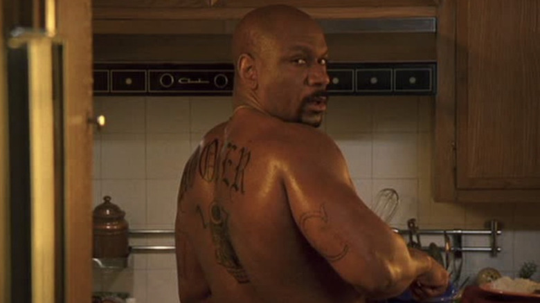 Ving Rhames as Melvin cooking breakfast in Baby Boy