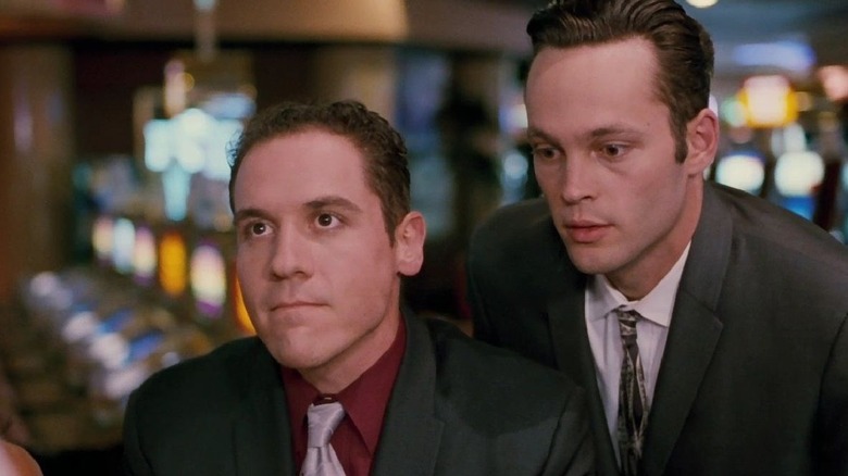 Swingers' Jon Favreau and Vince Vaughn looking worried