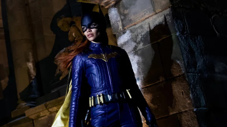 Leslie Grace as Batgirl posing in Batgirl