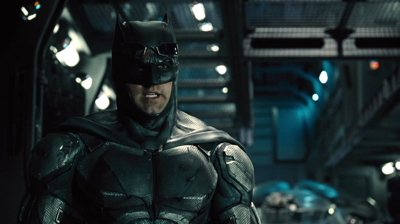 Ben Affleck as Batman speaking in Zack Snyder's Justice League