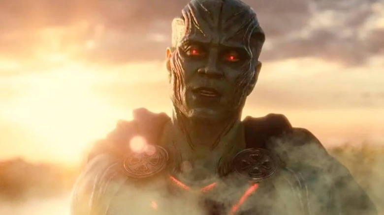 Martian Manhunter (Harry Lennix) surrounded by mist in Zack Snyder's Justice League