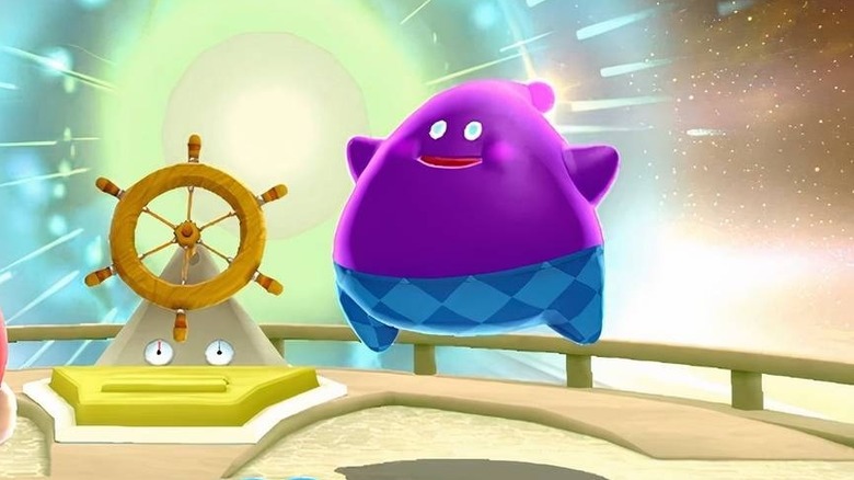 Lubba at the bow of Starship Mario in Super Mario Galaxy 2