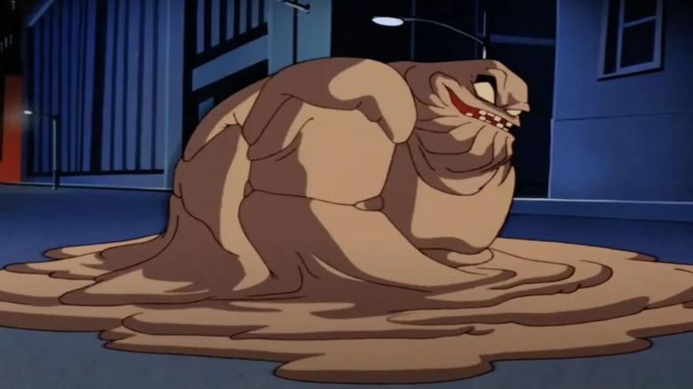 A half-melted Clayface