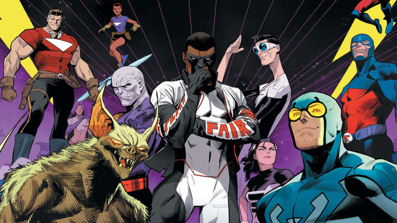 Mr. Terrific and his super-team in DC Comics