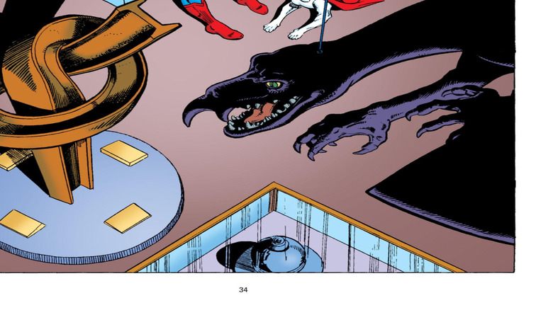 Superman holds his head in sadness as Krypto watches in DC Comics