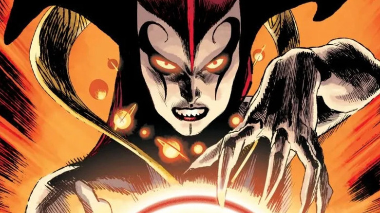 Perpetua extends her clawed hand in Justice League (vol. 2) #35