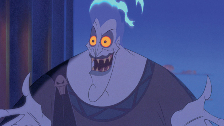 Hades (James Woods) smiles widely in Hercules (1997)