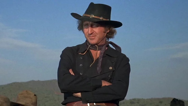 The Waco Kid sits confidently on a horse in Blazing Saddles