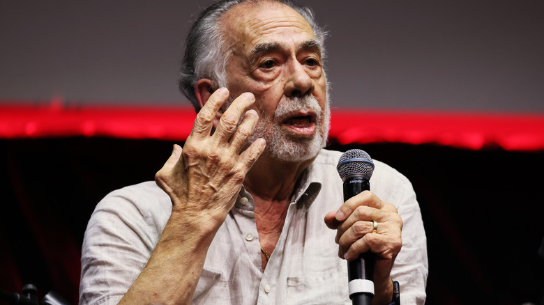 Francis Ford Coppola speaking at an event