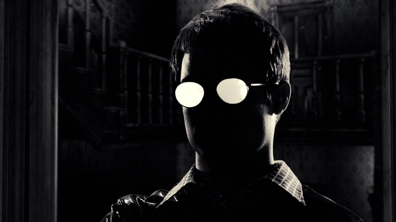 Kevin (Elijah Woods) looks at his next victim in Sin City