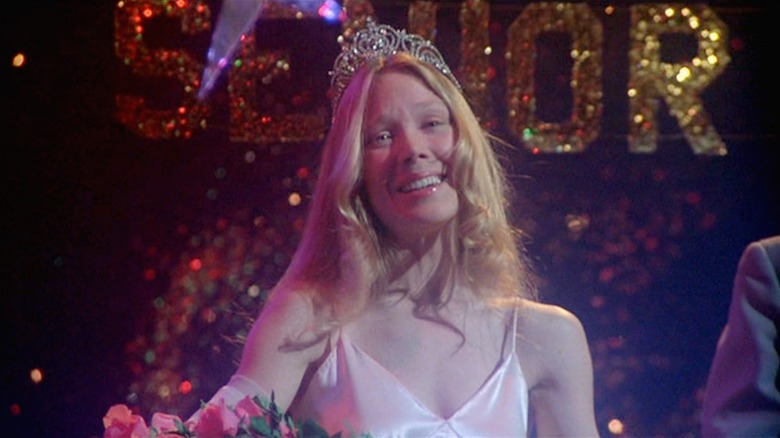Carrie (Sissy Spacek) is crowned prom queen in a cruel prank in Carrie