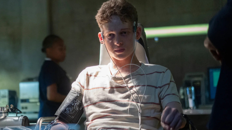 Luke Ellis (Joe Freeman) is monitored and tortured in The Institute