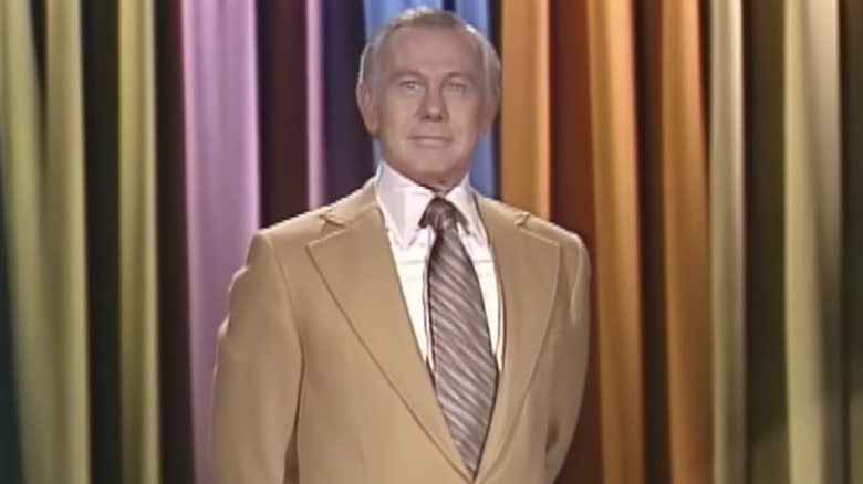 Johnny Carson does the monologue on The Tonight Show