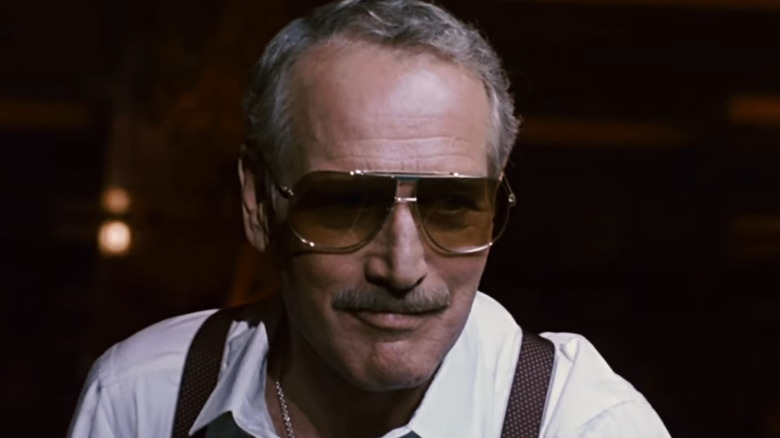 Eddie "Fast Eddie" Felson (Paul Newman) wearing sunglasses in The Color of Money