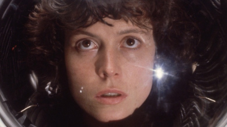 Sigourney Weaver in space suit