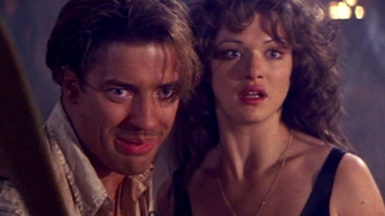 Brendan Fraser and Rachel Weisz