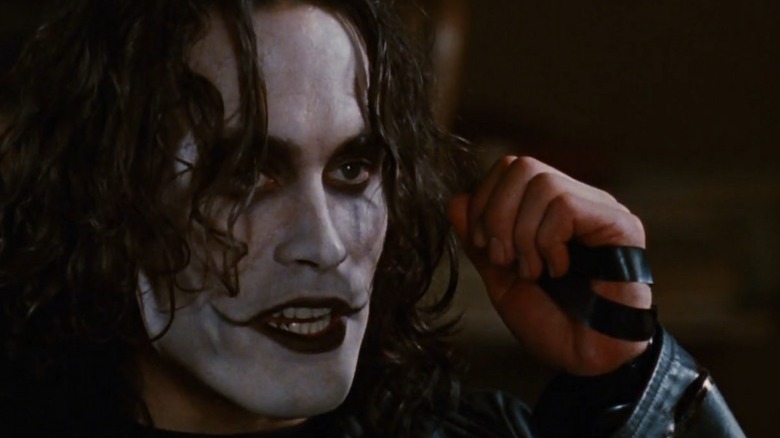 Brandon Lee with make up on