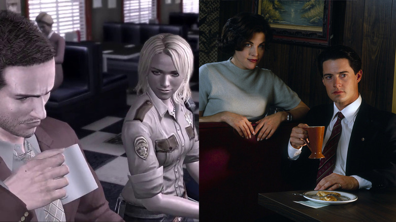 Still from Deadly Premonition/Still from Twin Peaks