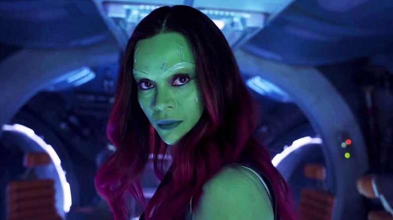 Zoe Saldana as Gamora, but which one?