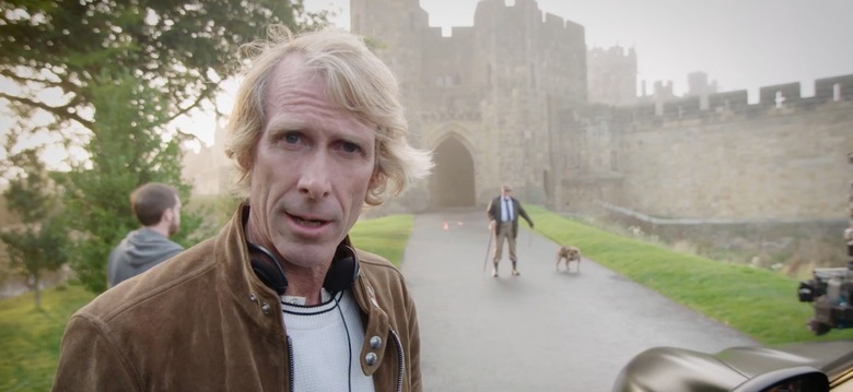 Michael Bay on the set of Transformers: The Last Knight