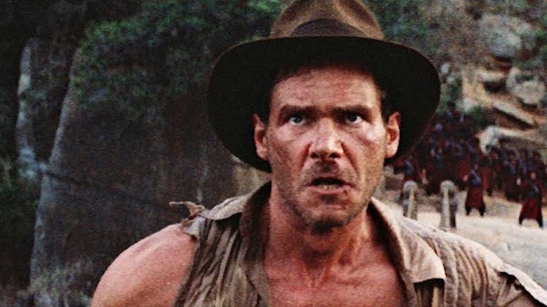 Harrison Ford as Indiana Jones.