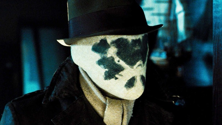 Rorschach wearing a hat