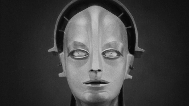 Android staring ahead in Metropolis
