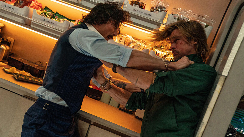 Tangerine and Ladybug fight in Bullet Train