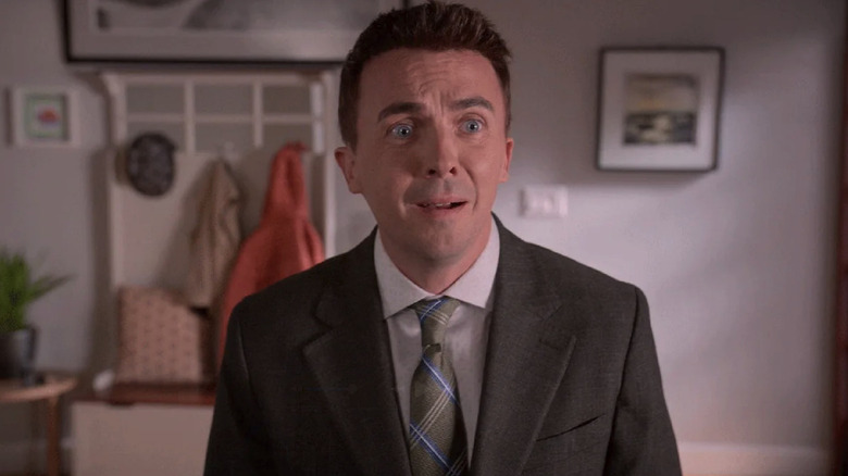 Frankie Muniz as Malcom looking distraught in Malcolm in the Middle: Life's Still Unfair