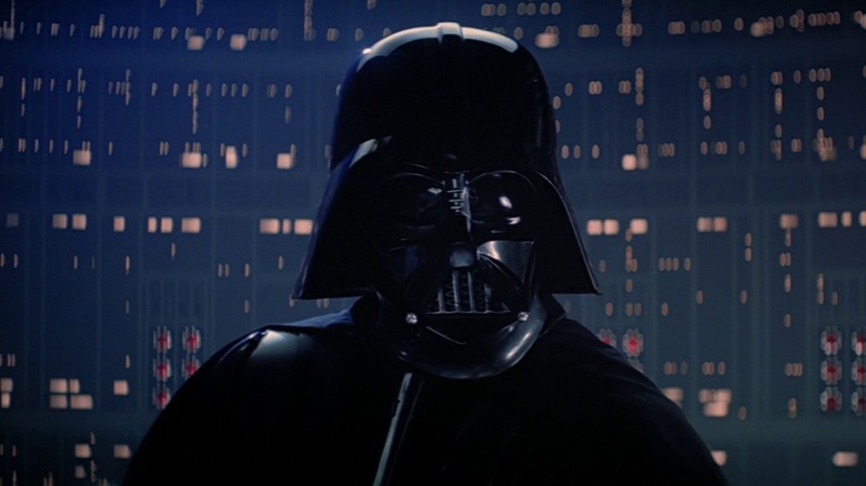 Darth Vader (David Prowse/James Earl Jones) staring ahead in Star Wars: Episode V - The Empire Strikes Back