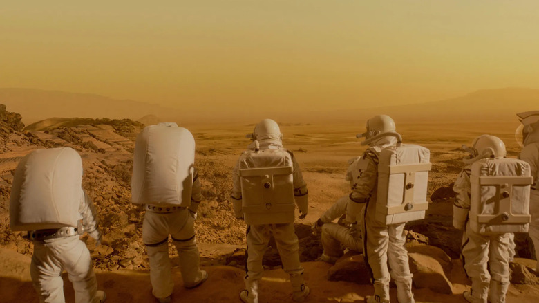 Astronauts overlook the Martian landscape in For All Mankind