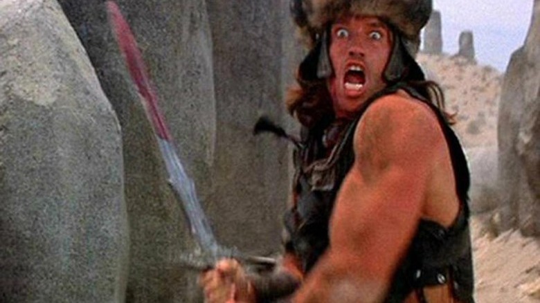 Conan the Barbarian bloody sword