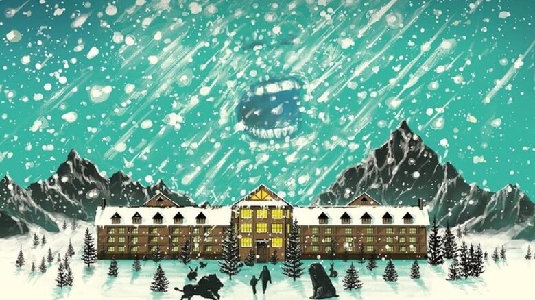 Charming 2013 Knopf printing of The Shining, featuring the Overlook pummeled by snow.