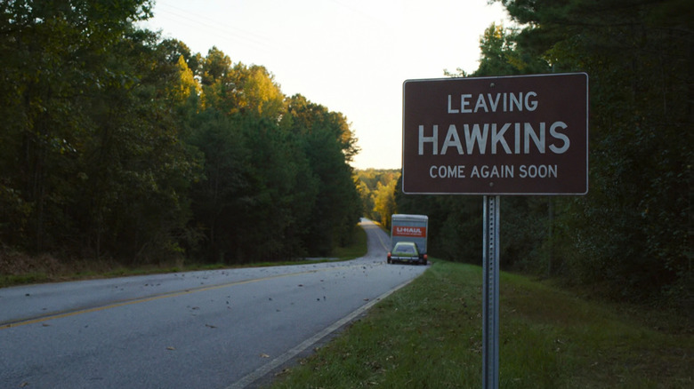 U-Haul leaving Hawkins on Stranger Things