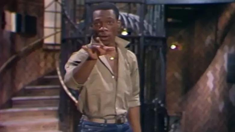 Eddie Murphy performing stand-up on SNL