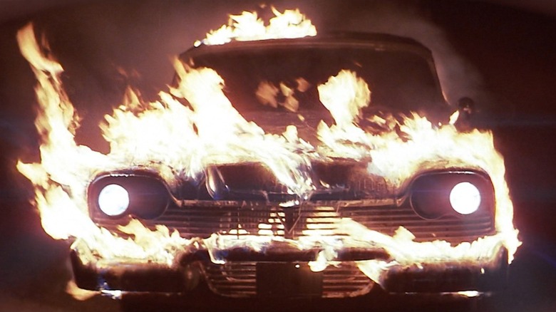 Christine the car, on fire in the 1983 film adaptation Christine