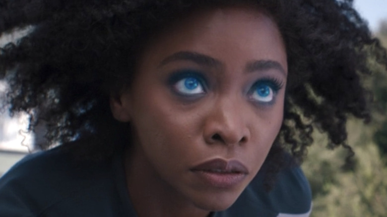 Monica Rambeau eyes glow blue