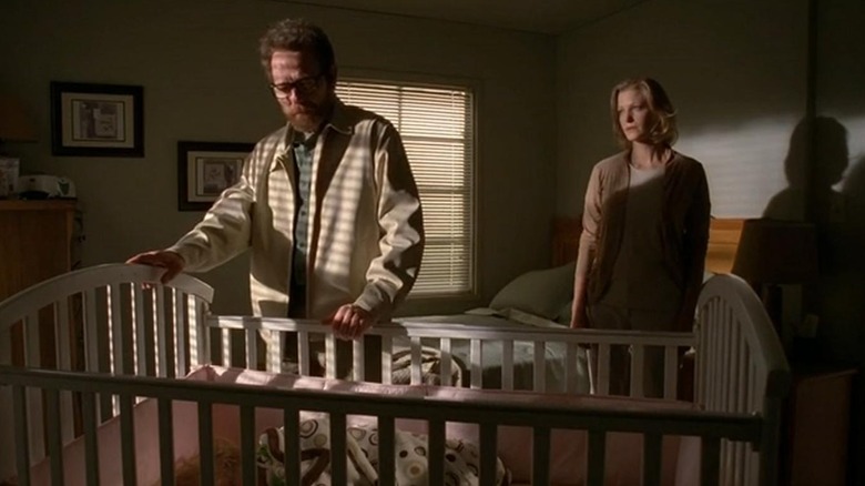Walt and Skyler at crib