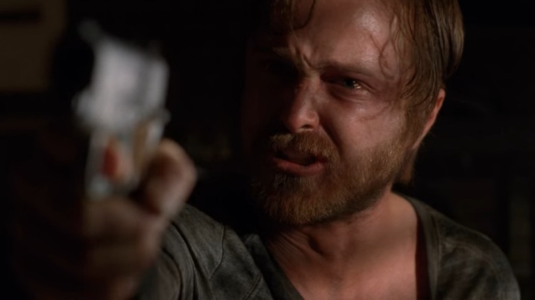 Jesse Pinkman aiming gun