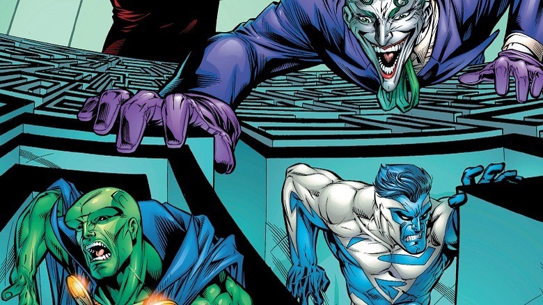 Superman and Martian Manhunter escape Joker's maze