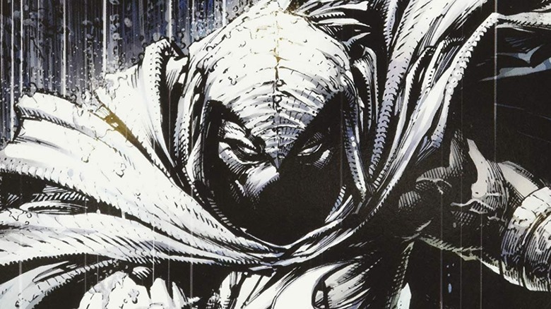 Moon Knight in the rain