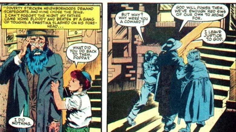 Moon Knight as a child and his father