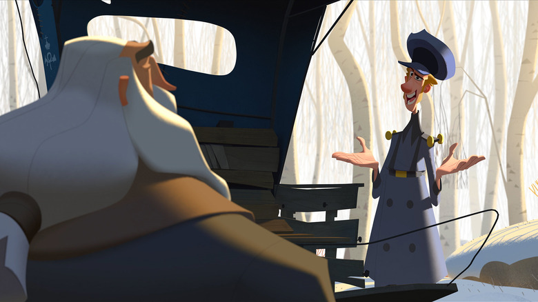 Jesper Johansen talking to Klaus