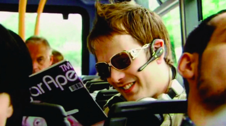Nathan Barley reading Sugar Ape