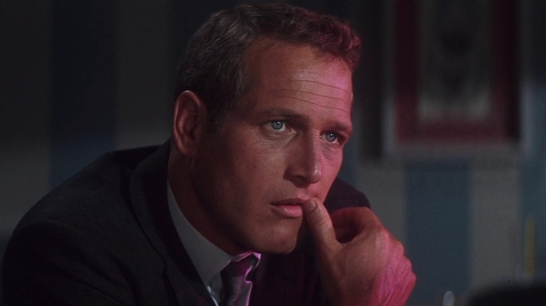 Paul Newman biting thumb